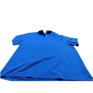 Under Armour Mens Blue Loose Fit Short Sleeve Polo! 4XL